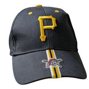 Pittsburgh Pirates Genuine MLB Black & Yellow Baseball Cap With Adjustable Strap